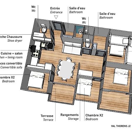 Nazca J2 Apartman Val Thorens Kültér fotó